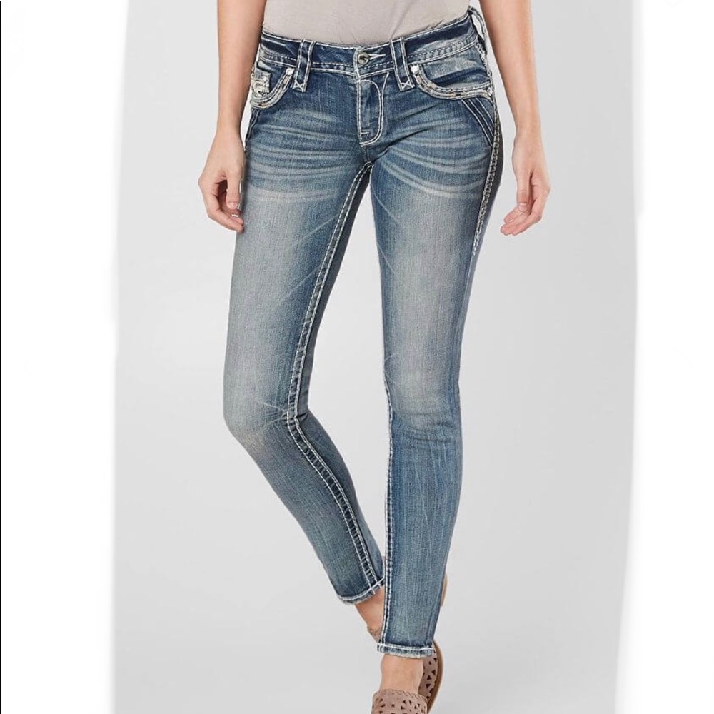 Rock Revival Yadra Skinny Ankle Jeans Size 24